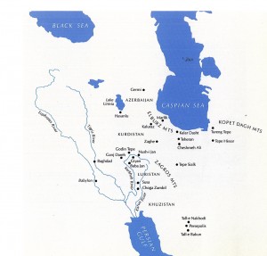 نقشه محوطه های باستانشناسی ایران